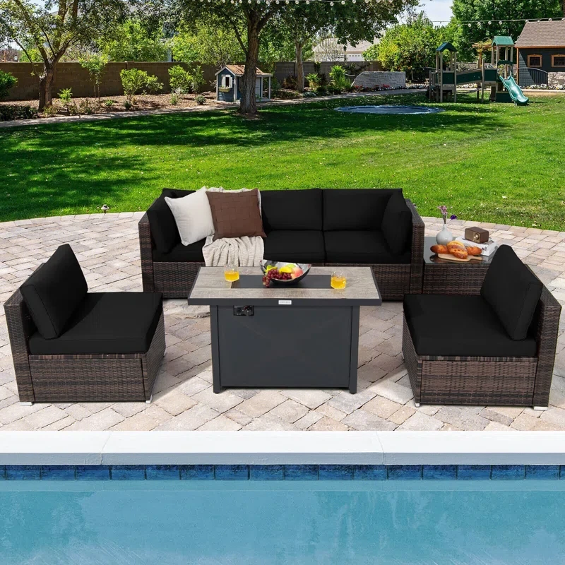 5 - Person Outdoor Seating Group with Cushions