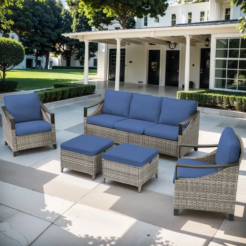 Calah 5 - Person Outdoor Seating Group with Cushions