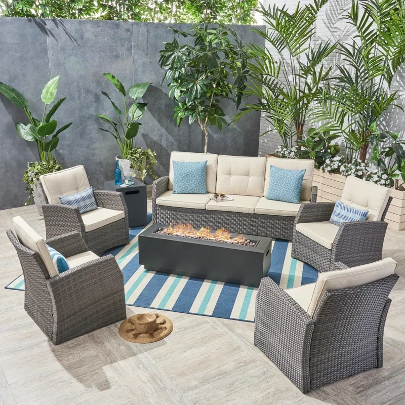 Dreem 7 - Person Outdoor Seating Group with Cushions