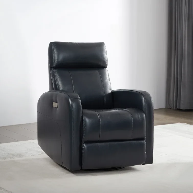 Arrianna-Fiona Genuine Leather Swivel Power Recliner (Set of 2)