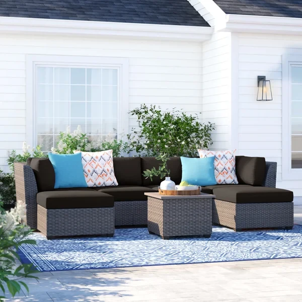 Anastase 6 - Person Outdoor Seating Group with Cushions