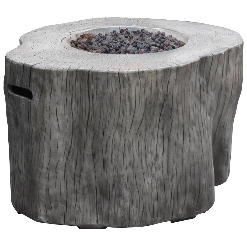 Thilebrook Outdoor Concrete Propane Fire Pit