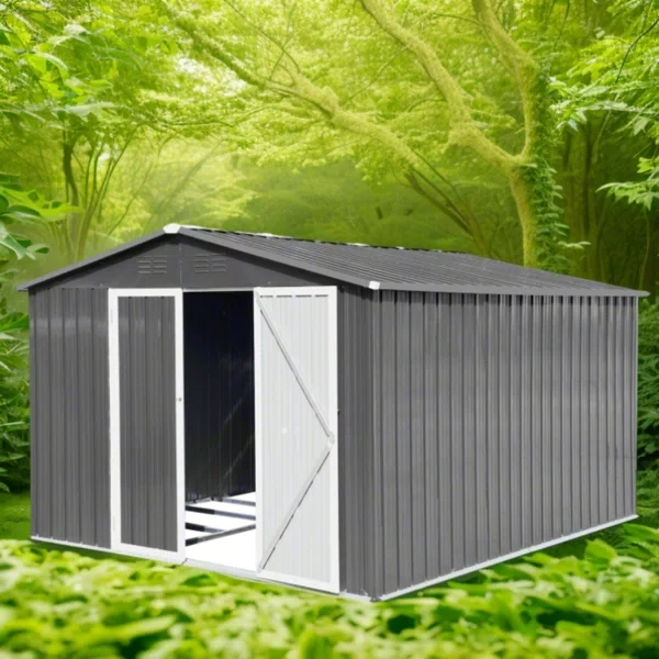 9 ft. W x 10 ft. D Metal Storage Shed