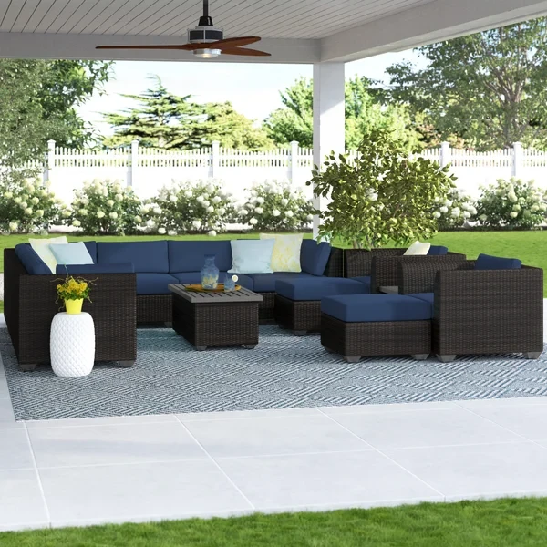 Anastase 9 - Person Outdoor Seating Group with Cushions