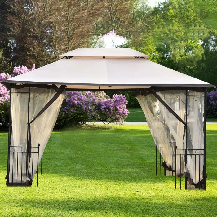 13 Ft. W X 9.7 Ft. D Aluminum Patio Gazebo