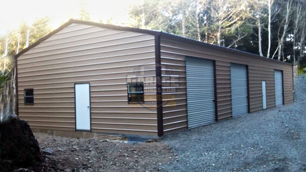 Metal Garages  22'x36' Boxed Eave Garage