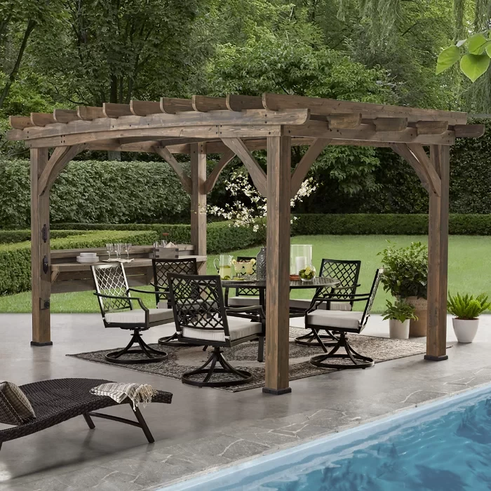 Backyard Discovery 14' x 10' Silverton Solid Wood Pergola