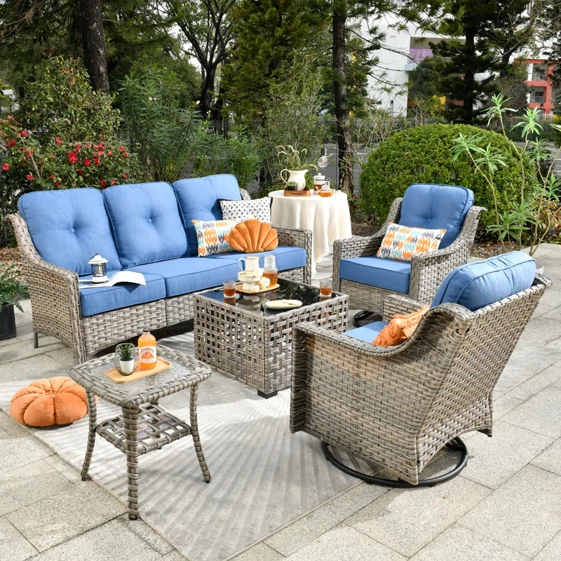 Daliya 5 - Person Outdoor Seating Group with Cushions