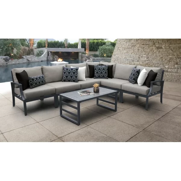 Analyssia 5 - Person Outdoor Seating Group with Cushions