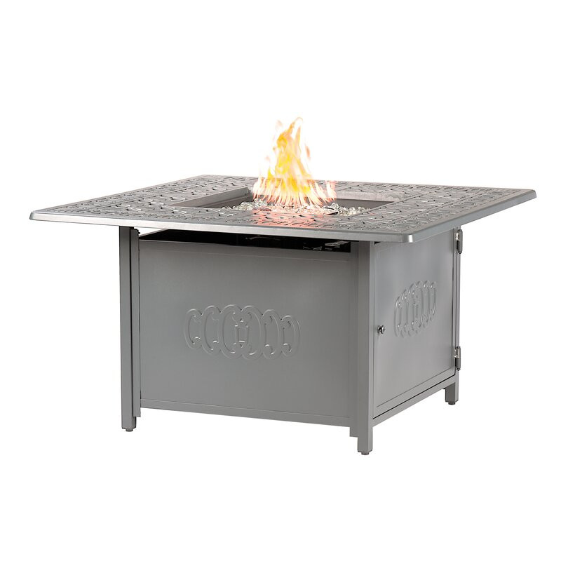 Emmylou Aluminum Propane Fire Pit Table