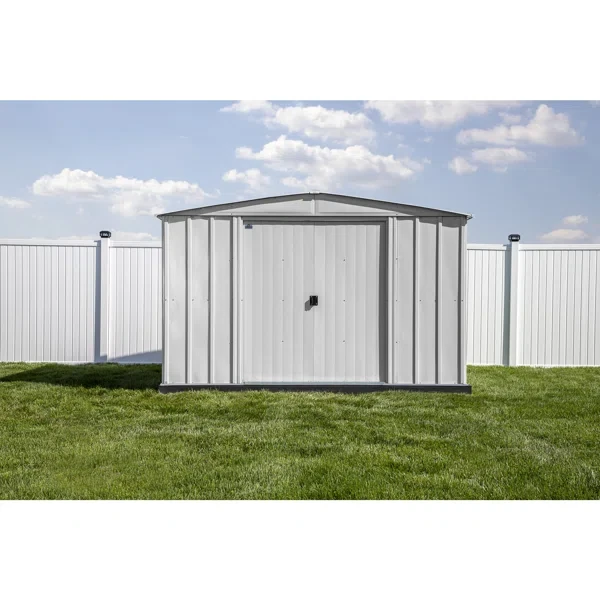 10 ft. W x 13 ft. 5 in. D Steel Vertical Storage Shed