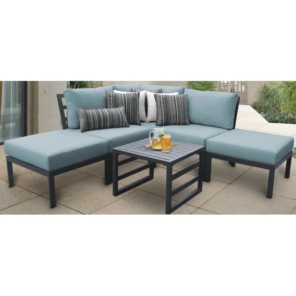 Analyssia 4 - Person Outdoor Seating Group with Cushions