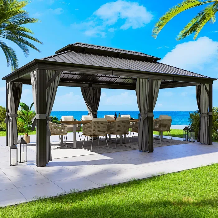 20 Ft. W x 12 Ft. D Aluminum Patio Gazebo