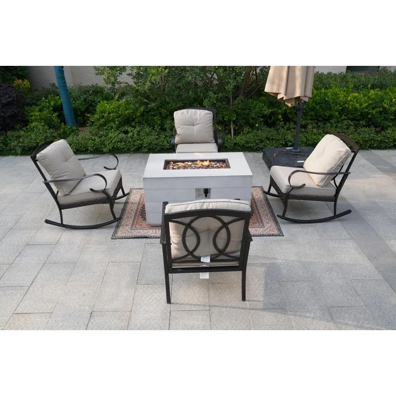 Amairany 4 - Person Outdoor Seating Group with Cushions