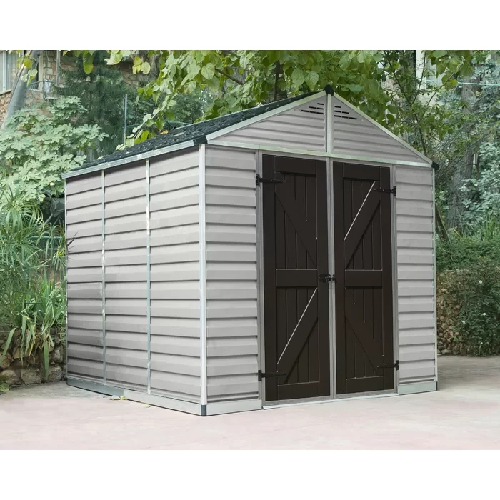 SkyLight 7 ft. 7 in. W x 7 ft. 5 in. D Plastic Storage Shed