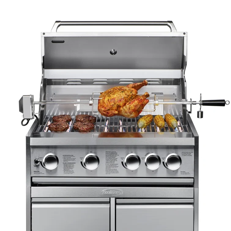 30 in. Built-in Liquid Propane BBQ Grill for Outdoor Kitchen in Stainless-Steel (KM-OKS-BQ30)