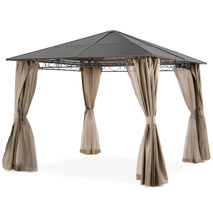 10 Ft. W x 10 Ft. D Metal Patio Gazebo