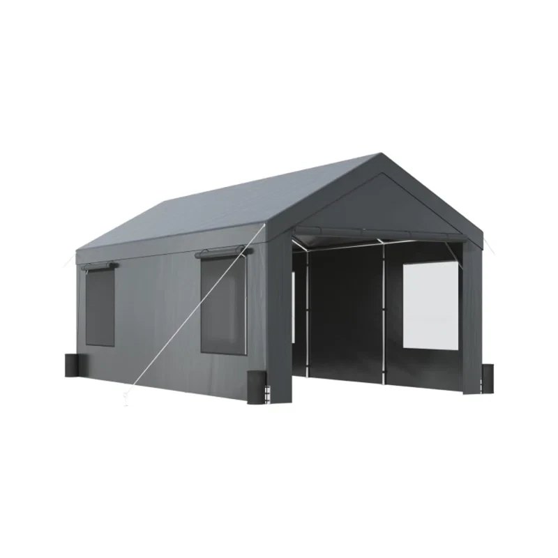 10 Ft. W x 20 Ft. D Metal Canopy