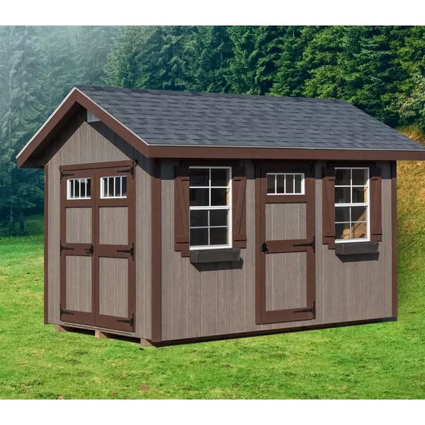 Riverside 8 ft. W x 12 ft. D Wood Storage Shed