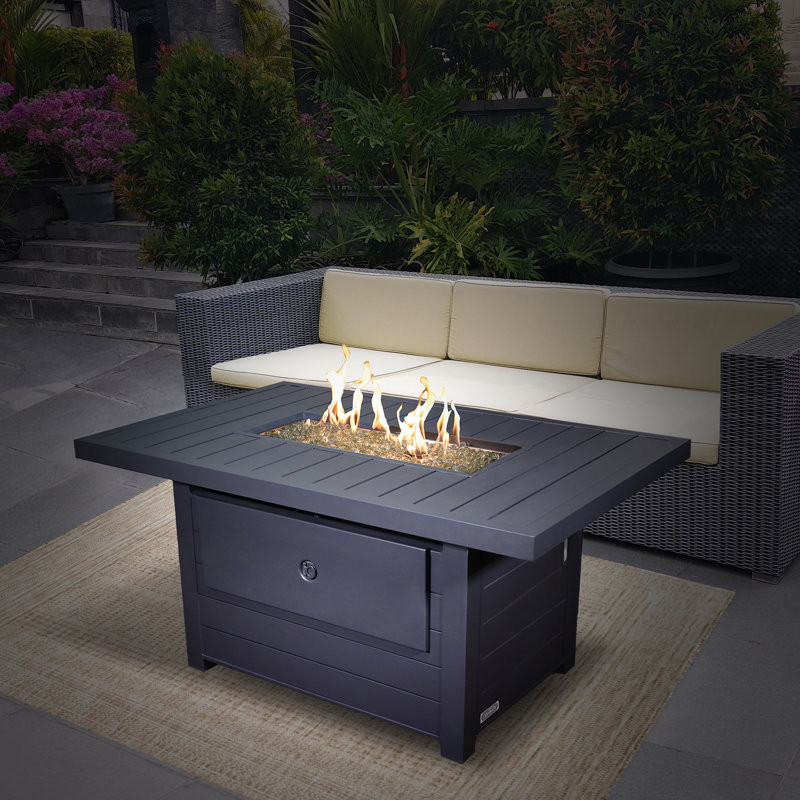 Sunbeam Serenity Aluminum Propane/Natural Gas Fire Pit Table