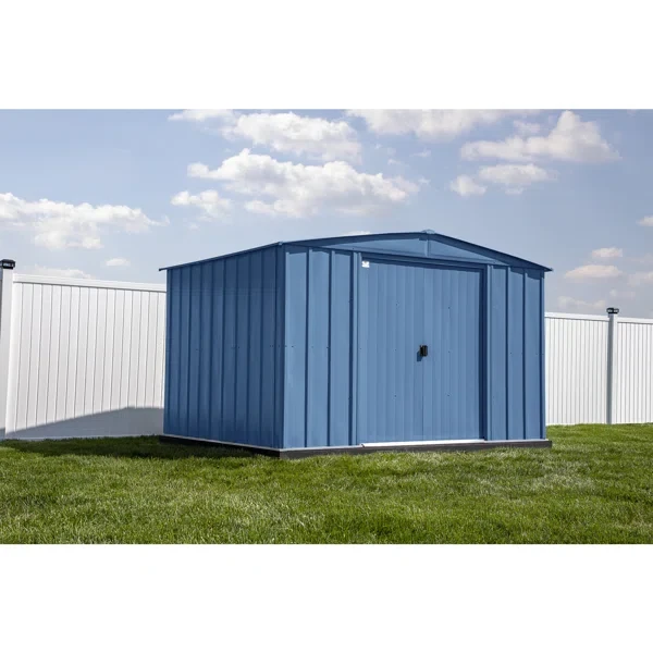 10 ft. W x 8 ft. D Metal Storage Shed