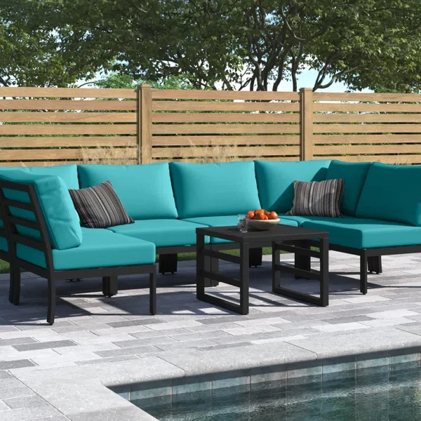 Analyssia 4 - Person Outdoor Seating Group with Cushions