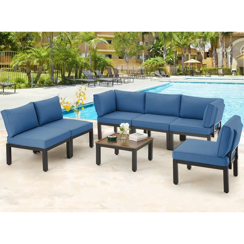 6 - Person Outdoor Seating Group with Cushions