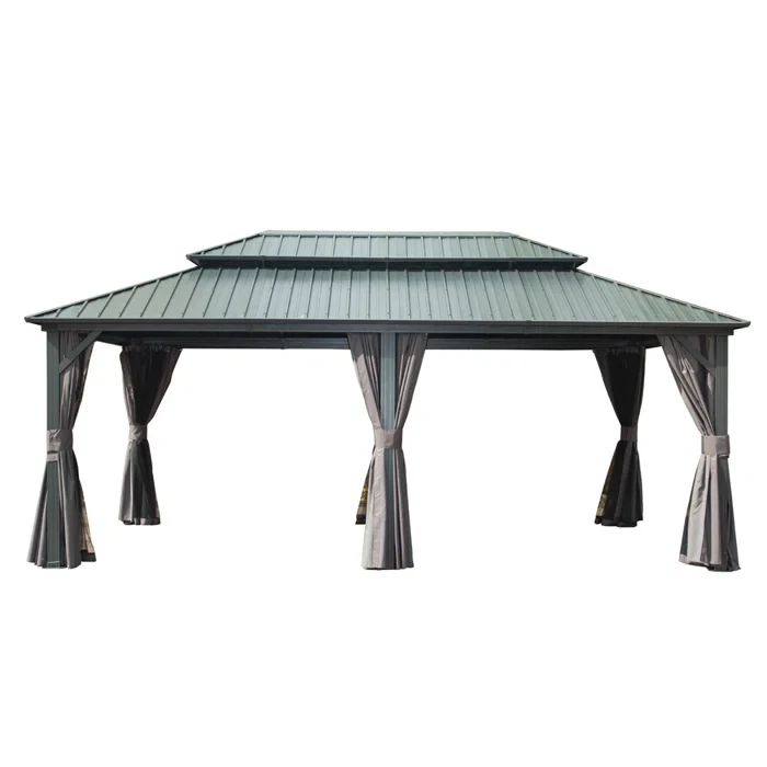 Double Roof Aluminum Gazebo 20 (ft) x 12 (ft)