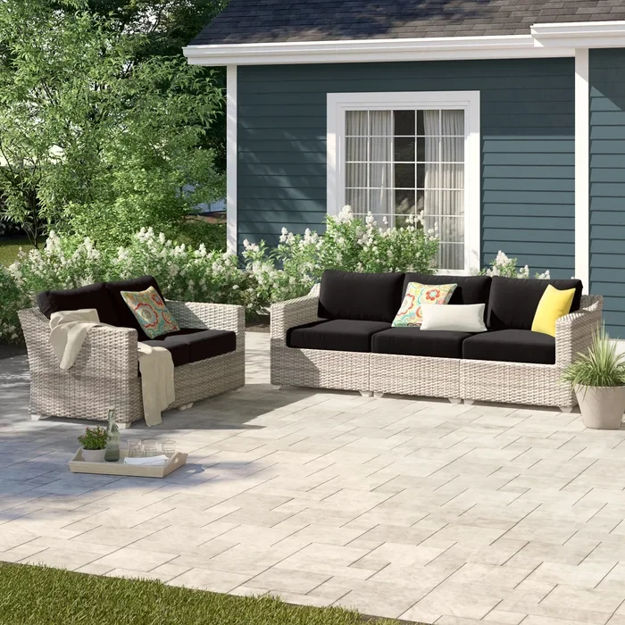 Ambroselli 5 - Person Outdoor Seating Group with Cushions