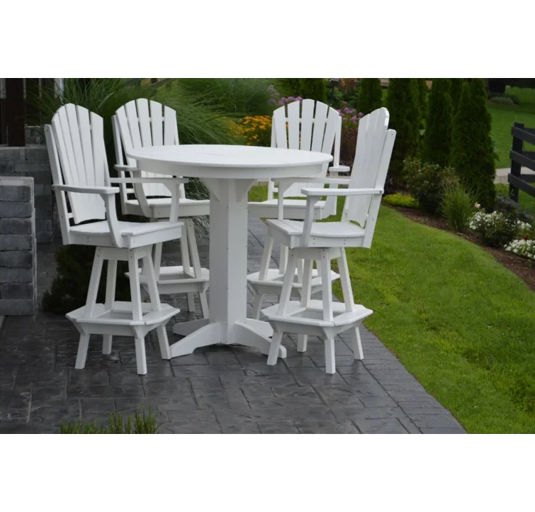 33" L x 33" W Nettie 4 - Person Round Outdoor Dining Set