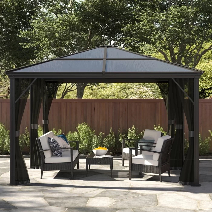 Meridien 16 Ft. W x 12 Ft. D Aluminum Patio Gazebo Gazebo