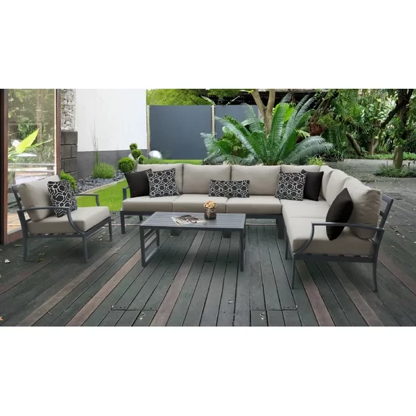 Analyssia 6 - Person Outdoor Seating Group with Cushions