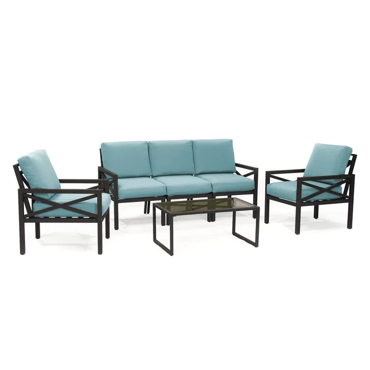 Carte 6 Piece Sofa Seating Group with Cushions