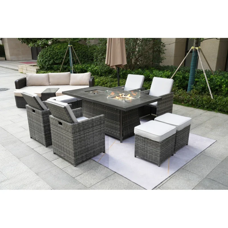 Aliaksey 13 - Person Outdoor Seating Group with Cushions