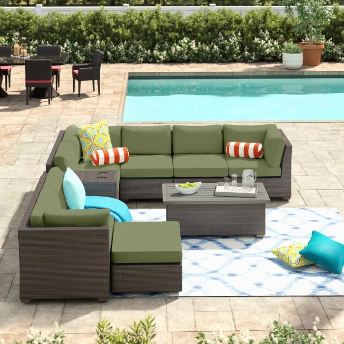 Anastase 7 - Person Outdoor Seating Group with Cushions