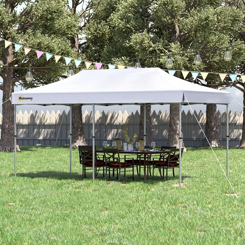 20 Ft. W x 10 Ft. D Aluminum Pop-up Canopy