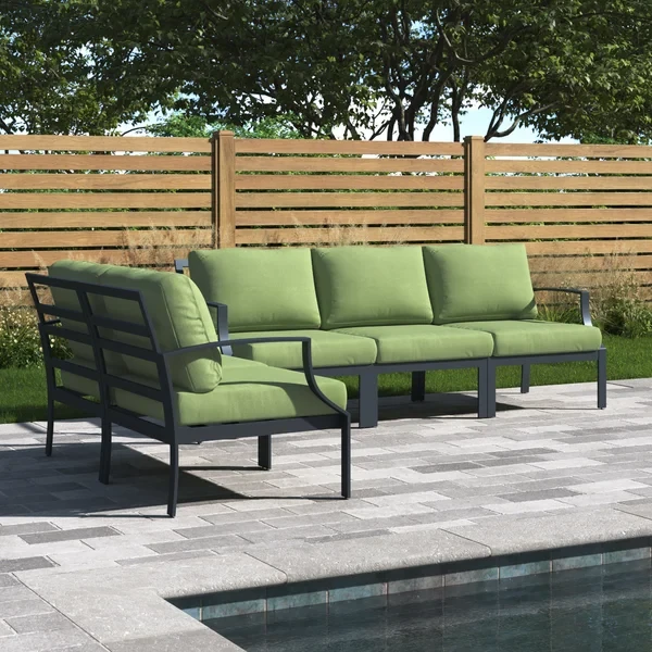 Analyssia 5 - Person Outdoor Seating Group with Cushions