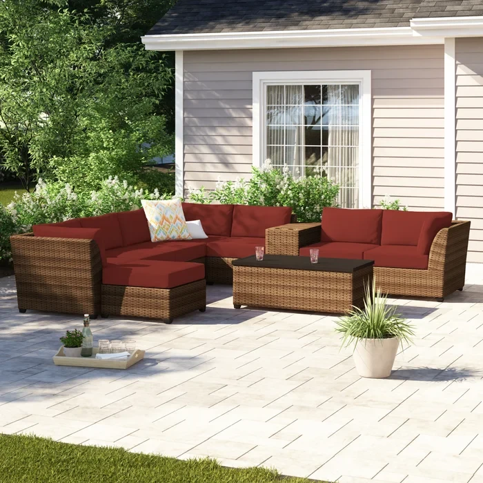 Ambroselli 6 - Person Outdoor Seating Group with Cushions