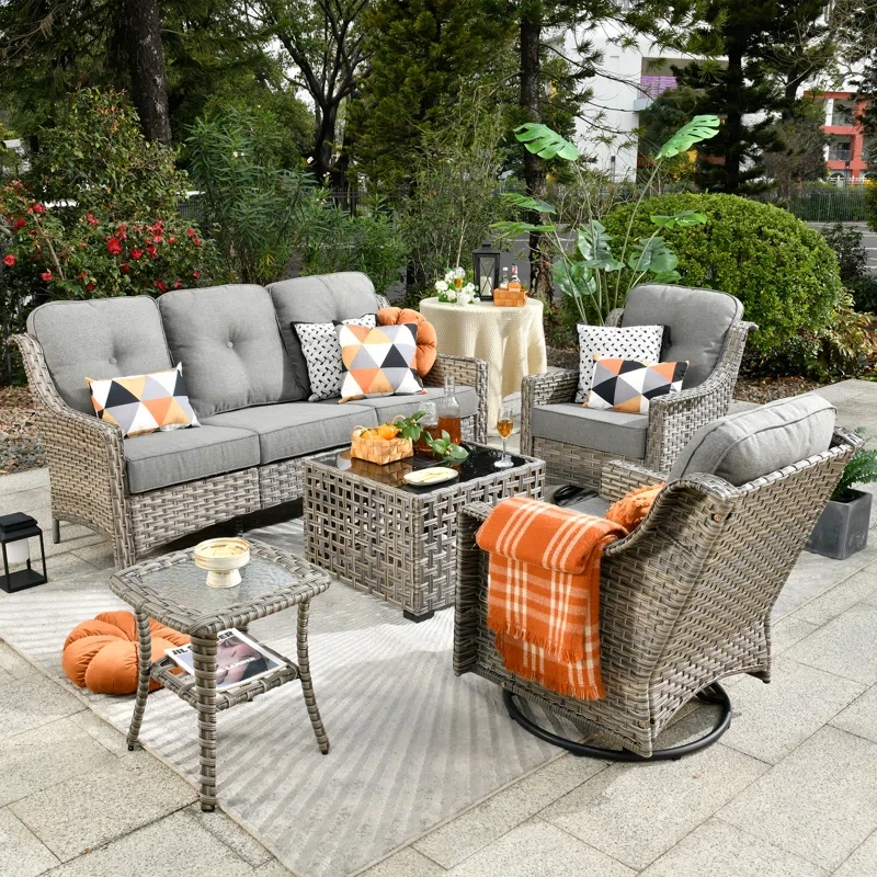 Daliya 5 - Person Outdoor Seating Group with Cushions