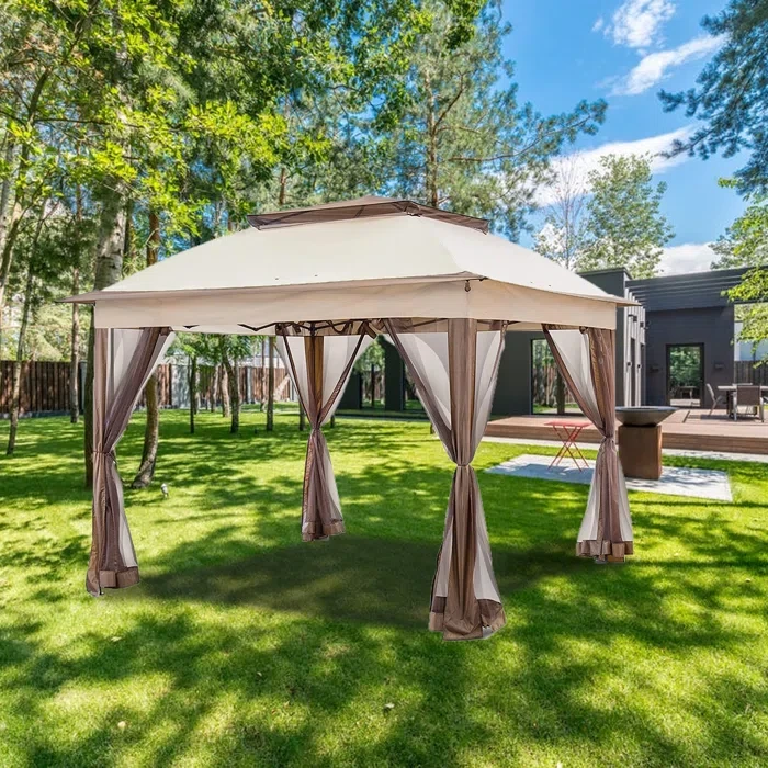 11 Ft. W x 11 Ft. D Metal Patio Gazebo