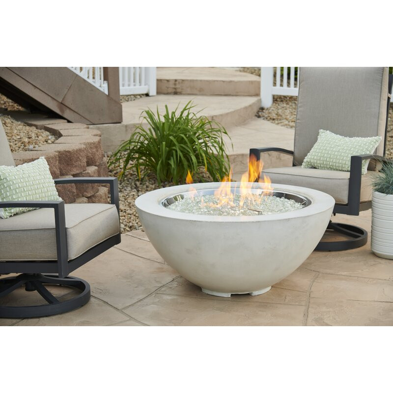 Cove Bowl Concrete Propane Fire Pit