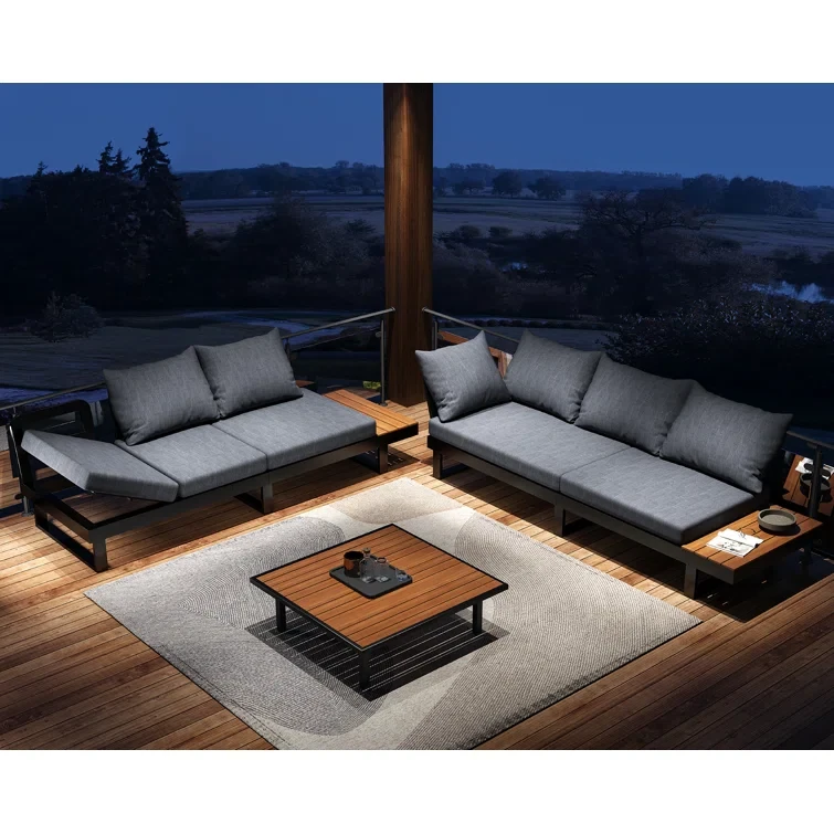 Nuoyi 6 - Person Outdoor Seating Group with Cushions