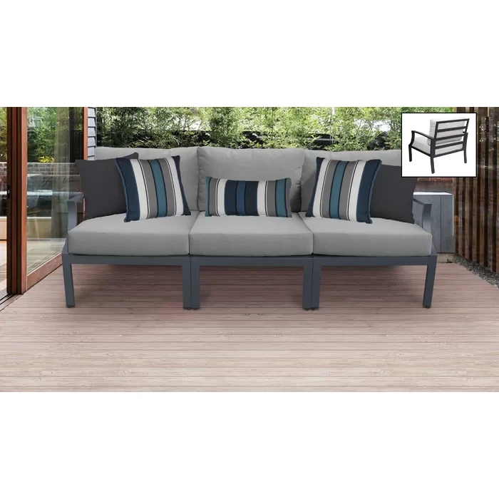 Analyssia 3 - Person Outdoor Seating Group with Cushions