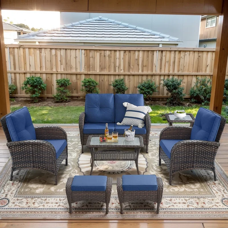 Arynn 4 - Person Outdoor Seating Group with Cushions