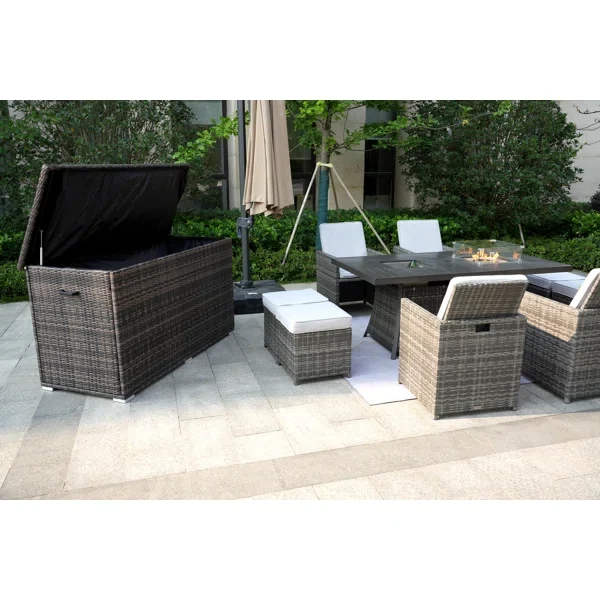 Aliaksey 8 - Person Outdoor Seating Group with Cushions