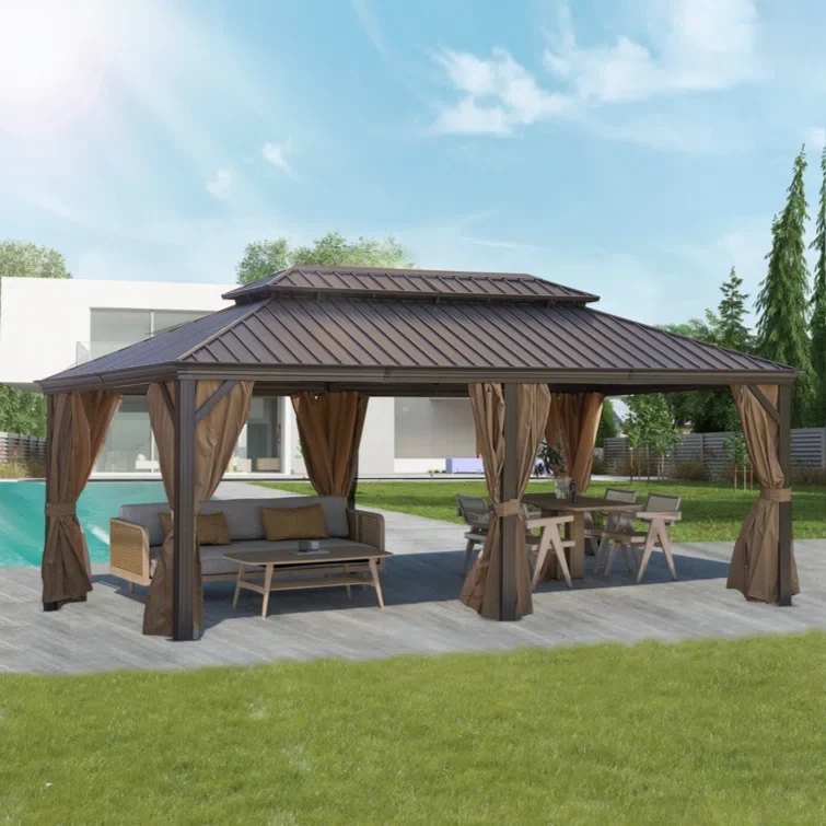 Aluminum Vault Gazebo20 ft x 12 ft