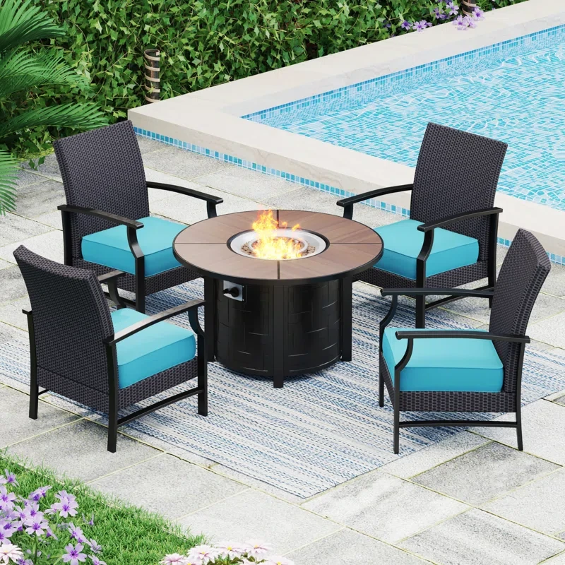 Alyah 4 - Person Outdoor Seating Group with Cushions