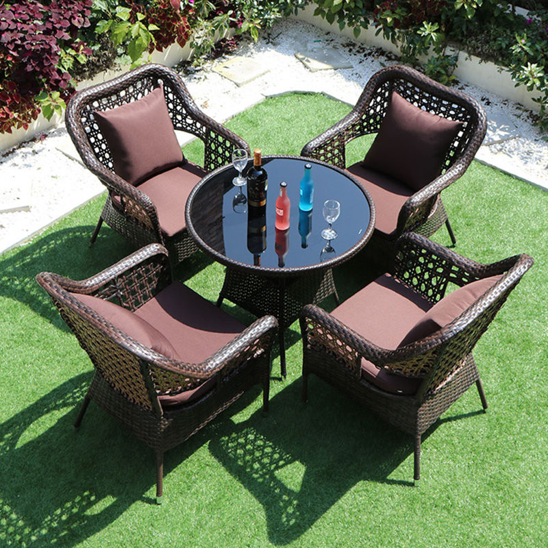 Maurine 4 - Person Outdoor Seating Group with Cushions