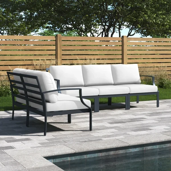 Analyssia 5 - Person Outdoor Seating Group with Cushions