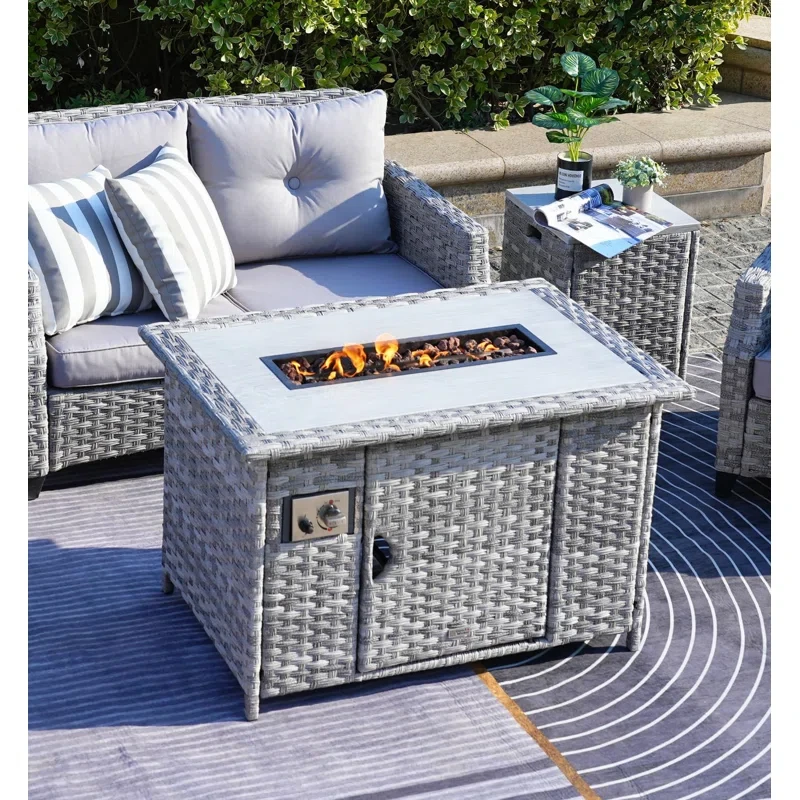 Aluminum Propane Fire Pit Table